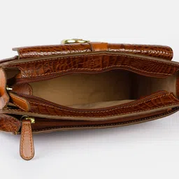 Hidesign Blisse-Baby Croco Textured Animal Print Sling Bag image 5