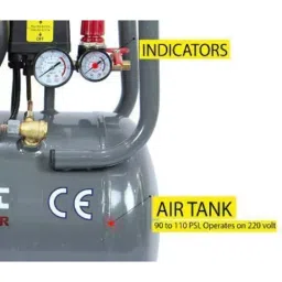 Elephant 2 HP 50 L Air Compressor with Paint Spray Gun PR-01, 1.4 mm & PU Pipe 10 m Coil AC50C-PR-01 image 5