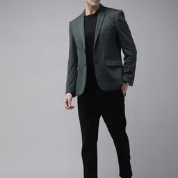 Van Heusen Ultra Slim Fit Single Breasted Semi Formal Blazer image 5