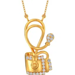 Joyalukkas Gold & Diamond Pendant with Chain-picture-44