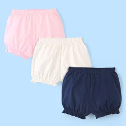 Pine Kids Cotton Elasticated Bloomers Pack of 3 (Color May Vary)-picture-11