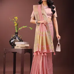 DIVASTRI Woven Design Organza Saree image 5