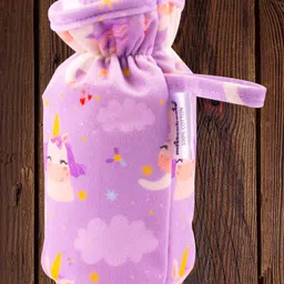 Mittenbooty Baby Broad Neck Bottle Cover for  feeding Bottle upto 260ml and 330ml feediing bottle Unicorn Purple image 4