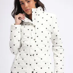 DressBerry Thread worked Polka Pulse Quilted Jacket image 4