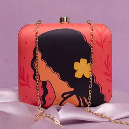 ARTKLIM Abstract Printed Box Clutch-image-60