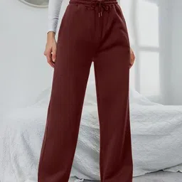 SKD TRENDZ Women Brown Mid-rise Loose Fit Trousers-picture-27