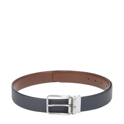 Tommy Hilfiger Talladega Navy & Brown Leather Reversible Belt for Men image 2
