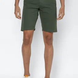 Allen Solly Jeans Green Slim Fit Shorts image 1