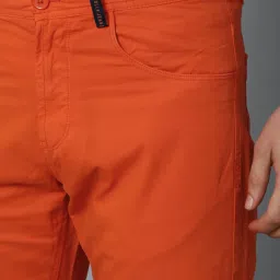 Allen Solly Jeans Orange Slim Fit Shorts image 4