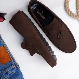 Louis Stitch Men's Brunette Brown Casual Mocassins image 1