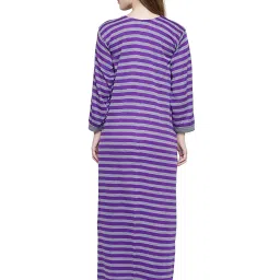 Secret Wish Multicolor Striped Nighty Pack of - 2 image 3