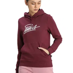 Puma Red Graphic Print Hoodie image 1
