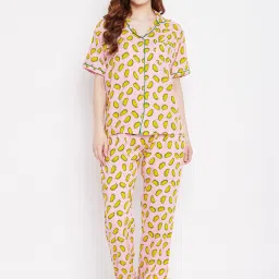 Uptownie Lite Women's Printed Cotton Nightsuit Set image 1