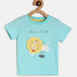 MINIKLUB Kids Blue Printed T-Shirt-image-54