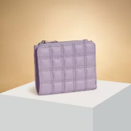 Forever Glam by Pantaloons Lilac Textured Bi-Fold Wallet image 1