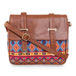 Sabhyata Multicolor Printed Medium Cross Body Bag image 1