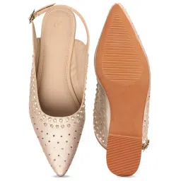 W Women's Cream Back Strap Sandals image 2