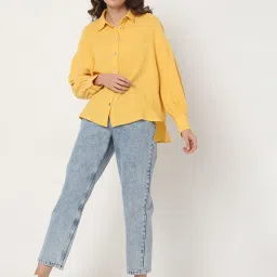 Vero Moda Yellow Regular Fit Shirt image 4