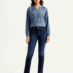 Levi's Navy Blended Solid Jeans image 1