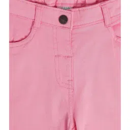 MINIKLUB Kids Pink Solid Shorts image 4
