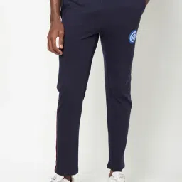 Sporto Navy Regular Fit Marvel Superhero Print Trackpants-image-12