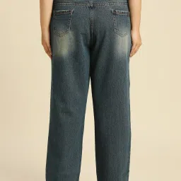 High Star Blue Relaxed Fit High Rise Plus Size Jeans image 2