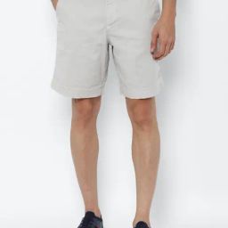 American Eagle Grey Cotton Regular Fit Shorts-picture-39