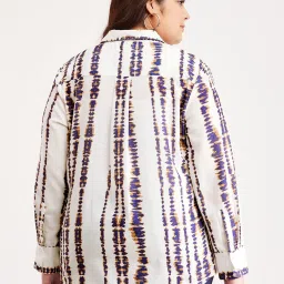 Fablestreet X White Cotton Printed Shirt image 2