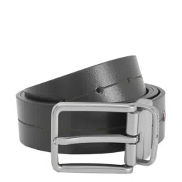 Tommy Hilfiger Salem Black Leather Reversible Belt for Men-picture-33