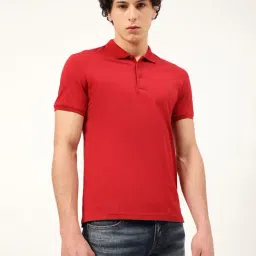 Antony Morato Red 5043 Solid Polo Collar T Shirt-picture-21