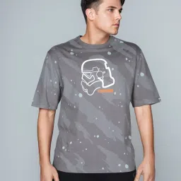 Lee Grey Oversized Graphic T-Shirt image 1