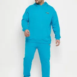 Club York Blue Regular Fit Texture Trackpants image 1