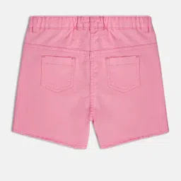 MINIKLUB Kids Pink Solid Shorts image 2
