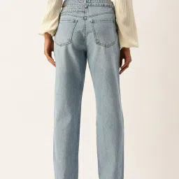 Forever 21 Blue Cotton Mid Rise Jeans image 2