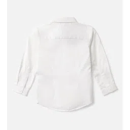 Allen Solly Junior White Solid Shirt with Bow image 2