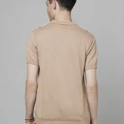 celio celio* Beige Cotton Regular Fit Polo T-Shirt image 2