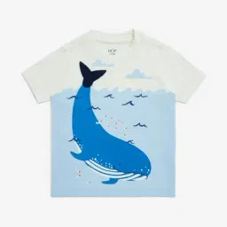HOP Kids by Westside Off-White Animal-Printed Cotton T-Shirt-image-92