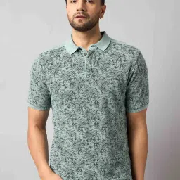 Club York Pista Green Regular Fit Printed Polo T-Shirt image 1