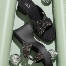 Inc.5 Women's Black Casual Wedges image 1