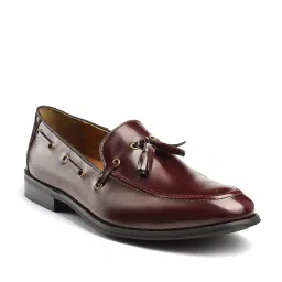 Hats Off Accessories Men's Burgundy Boat Shoes image 2