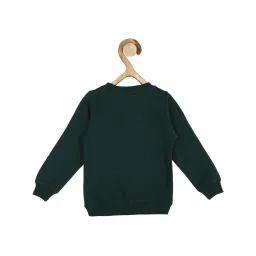 Allen Solly Junior Dark Green Solid Sweatshirt image 2