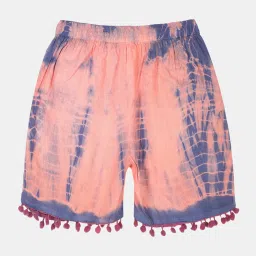Kiddopanti Kids Multicolor Tie Dye Shorts image 2