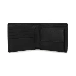 Louis Philippe Black Leather Bi-Fold Wallet for Men image 1