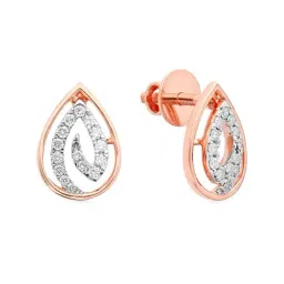 Malabar Gold and Diamonds 18k Rose Gold Stud Earrings-picture-13