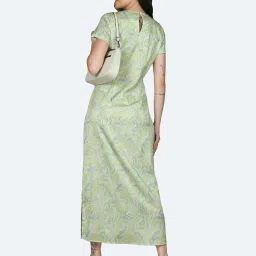 Zink London Green Printed Gown image 2