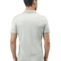 ALCIS Light Grey Anti-Static Slim Fit Metro Athleisure Polo T-Shirt image 2