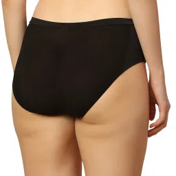 Triumph Black Striped Hipster Panty image 2