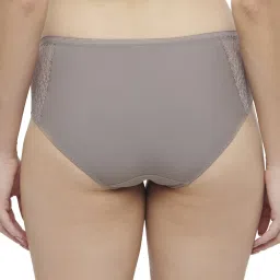 Triumph Fossil Grey Lace Work Panty image 2
