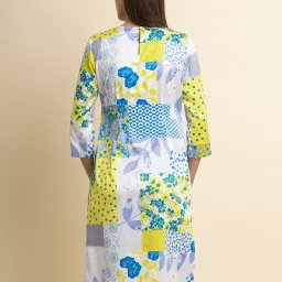 Fablestreet Multicolor Floral Print Shift Dress image 2