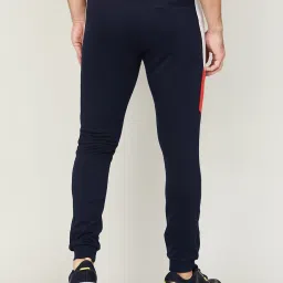 KAPPA Navy Cotton Slim Fit Printed Joggers image 2